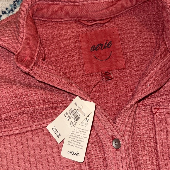 Aerie LumberJane Waffle Shirt - Picture 2 of 3